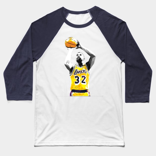 Magic Johnson Baseball T-Shirt by Creativedy Stuff